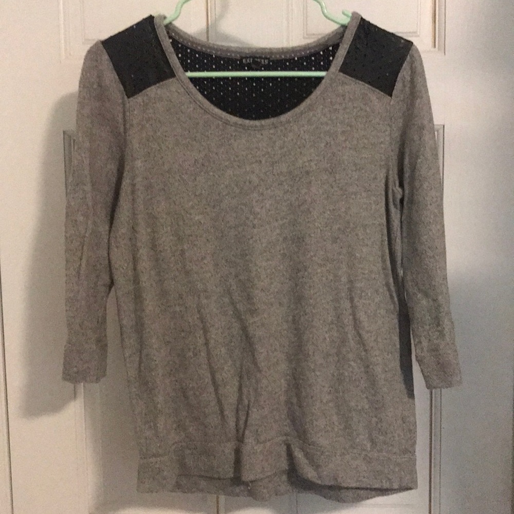Gray + Black Sweater